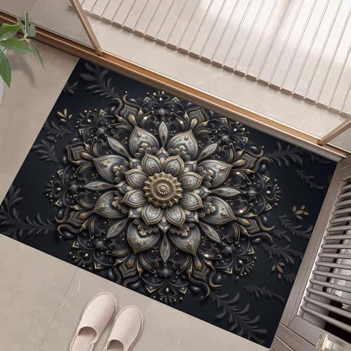 Paillasson intérieur entrées fleuri pour un hall propre et chic - 2