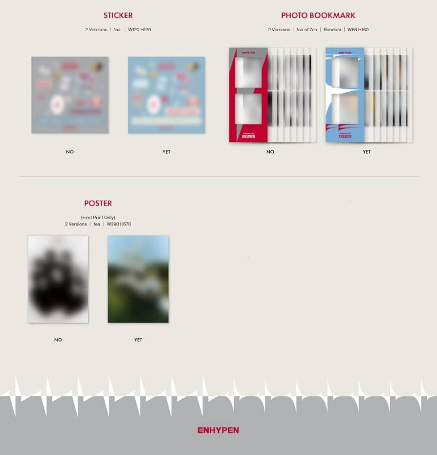 enhypen ニキ yes24 特典 Answer 𝓷.ᐟ on X: 