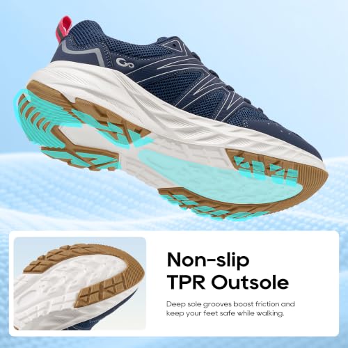Image of Ablanczoom Womens Walking Shoes Breathable Lightweight Tennis Sneakers