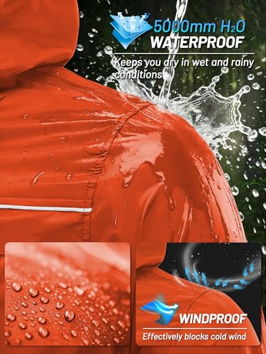 Image of SWISSWELL Mens Rain Jacket & Coats Packable Lightweight Waterproof Rain Shell Hooded for Golf Travel Hiking