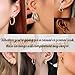 24 Pairs Gold Hoop Earrings Set for Women Hypoallergenic Chunky Chain Twisted Open Hoops Dangle Earring Packs for Birthday Party Fashion Jewelry Gift (18PCS-Gold)