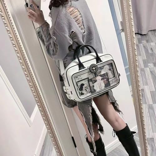 Japanese Ita Bag Cute Bags Kawaii Bags Crossbody Purse Messenger Bags for Women Shoulder Bag Tote (Black)3
