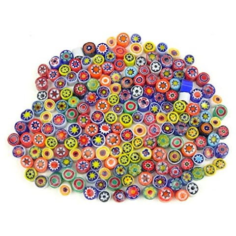 25g Mixed Small Millefiori 4 to 5mm. Approx 190 Pieces Cover