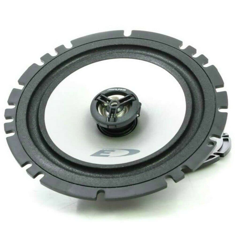 KIT SET PER ALPINE SXE-1725S 2 altoparlanti 2 vie, coassiali, 16,5 cm 165 mm 6,5", da 40 watt rms 220 watt max, per auto, a coppia + 5 sticker e viti di installazione omaggio
