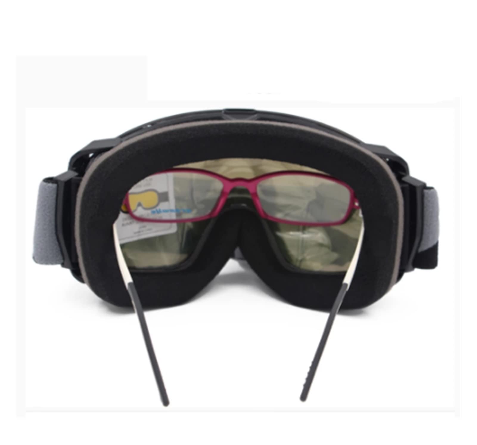 QINQIN Gafas de Sol de esquí Ajuste for Las Gafas de esquí Anti-Niebla con Lentes de día Soleado y Opciones de Lentes de día Nublado, Gafas de Sol de Snowboard Desgaste sobre Gafas RX