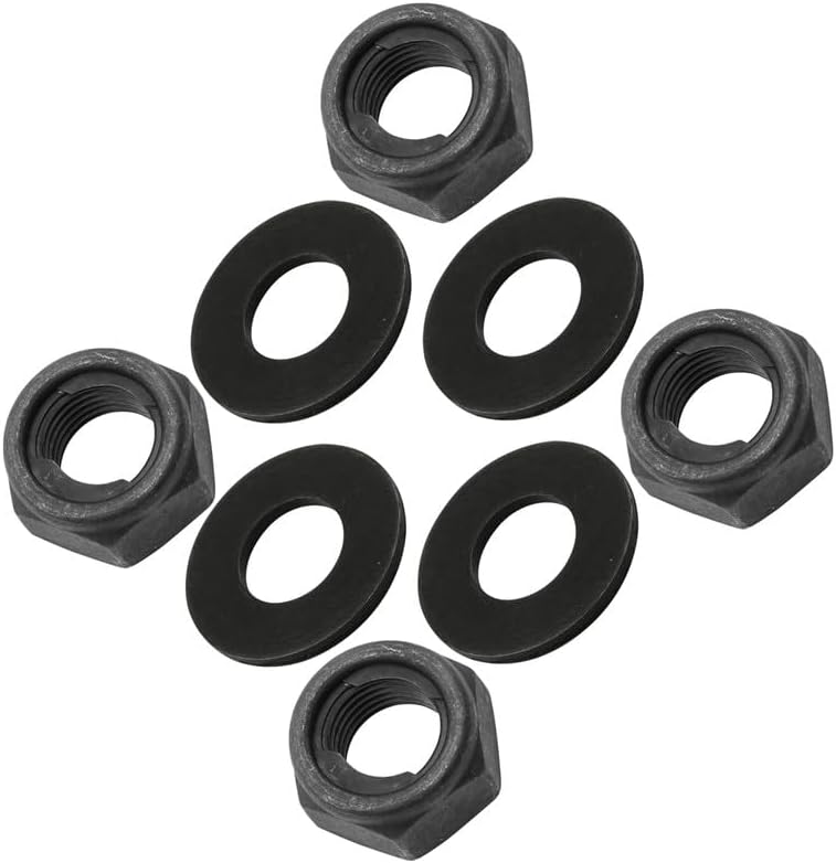 #US Replacement Parts 95707-10500-00 92907-10200-00 Wheel Nut and Washer for Yamaha Front/Rear (diep#1725-11426)