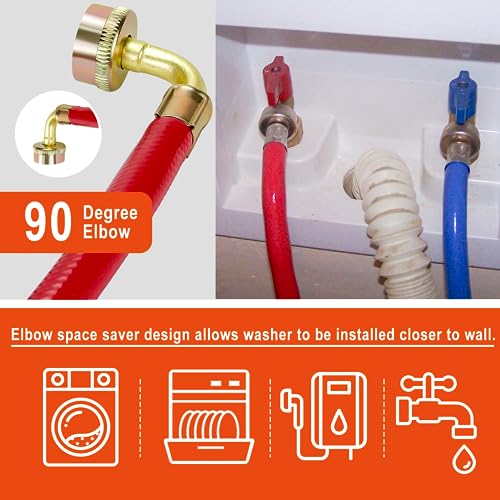 Fetechmate 90-6FT 6 Ft Washing Machine Hoses thumb #6