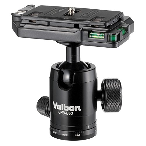 Velbon 自由雲台 QHD-U6Q 中型 底面径43mm コマ止め方式 クイックシュー対応 アルミ製 324849