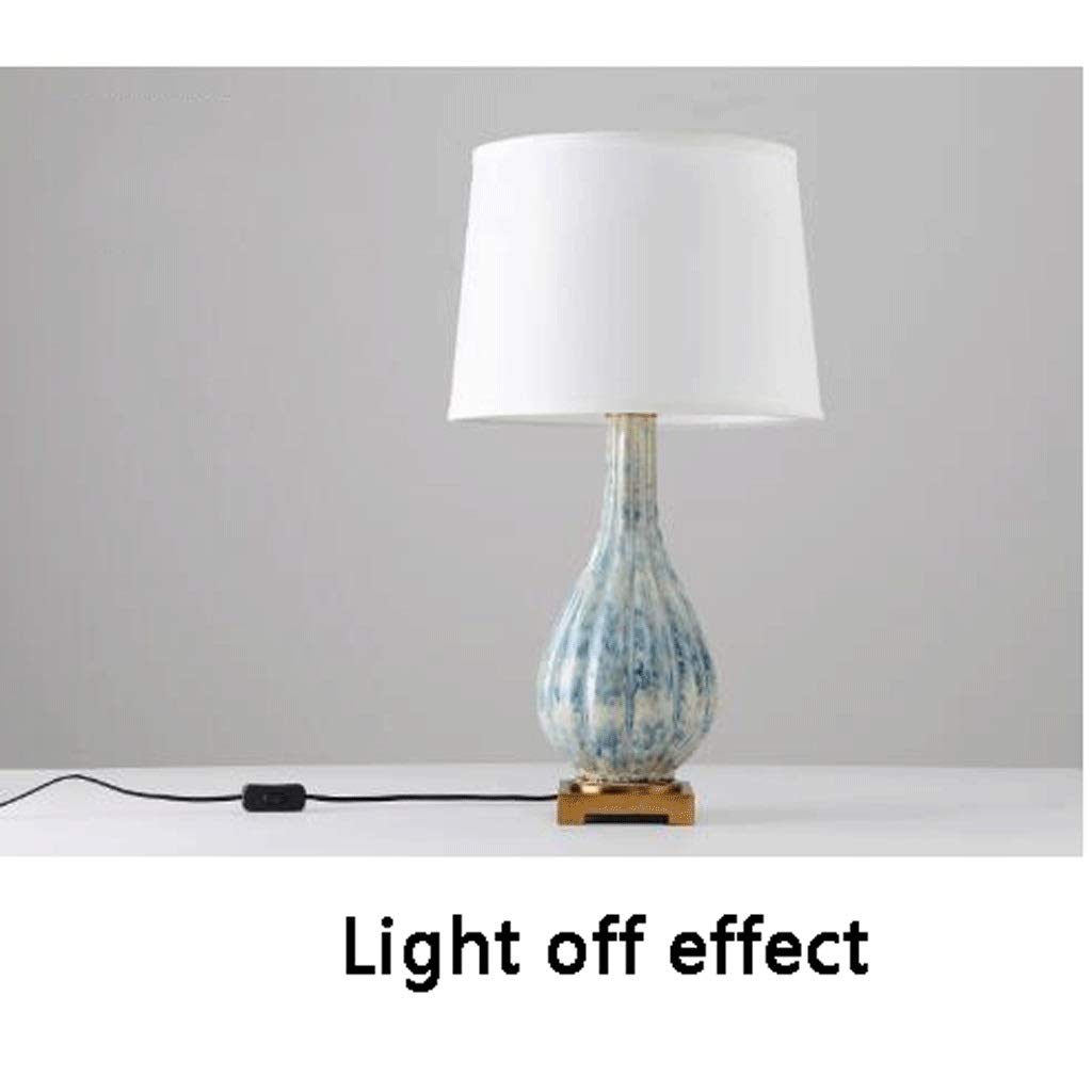 Lampa Stołowa Ceramiczna lampa stołowa kreatywność lampka luksusowa sypialnia salon hotelowy stolika dekoracyjna lekka metalowa baza nocna lampka nocna Lampka Nocna do Salonu