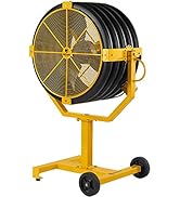 Big Fans - Yellow Jacket, 30" Indoor/Outdoor Mobile Fan, Portable Base Included with 18 inch ...