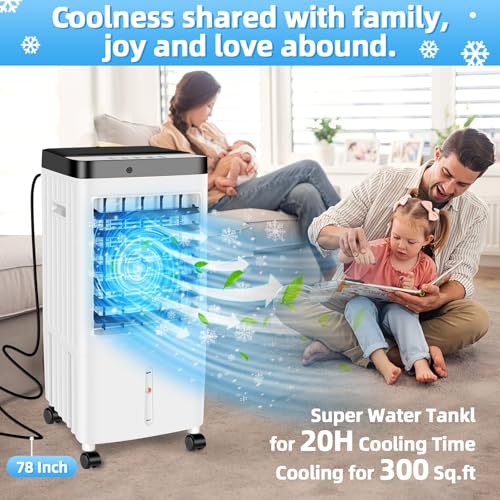 Verminget 2024 Upgraded Air Conditioner, Portable Air Conditioners,3 In 1 Swamp Cooler,Ac Unit With Extra Largegal Water Tank,Timer,3 Speeds,70° Oscillation,Air Cooler For Room thumb #1