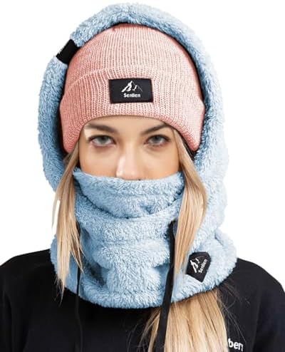 Senllen Balaclava Cold Weather Fleece Windproof Ski Mask Winter B...