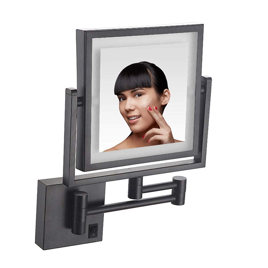 Miroir de salle de bain grossissant 3X pivotant pour un rasage parfait