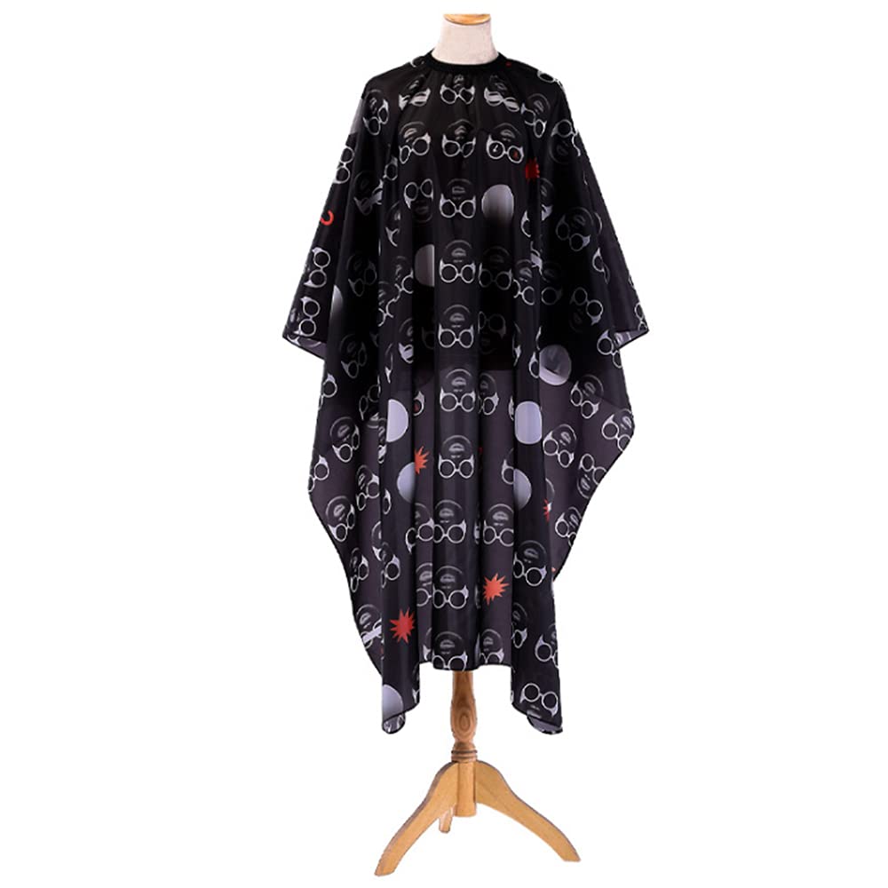 Hair Cutting Cape Salon Barber Apron Hairdressing Gown Waterproof Cloth Anti-Static Haircutting Hair Dyeing Cape Black/-picture-12