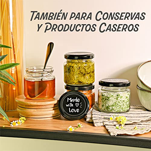 Miniatura 6 de Praknu 25 Tarros De Cristal Pequeños De 125ml - Con Etiquetas Y Rotulador - Herméticos - Aptos Para Lavavajillas - Ideales Para Regalar