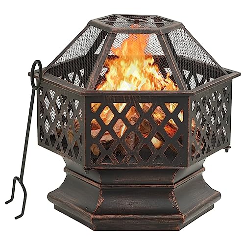 SteelHome & Garden Rustikale Feuerstelle 62x54x56cm