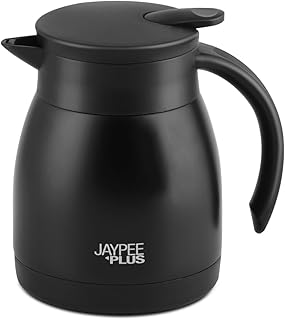 Jaypee Plus ISI Certified Stainless Steel Insulated Carafe 500ml Kettle for Hot Tea, Coffee,Double Wall Flask Heat &amp; Cold ...