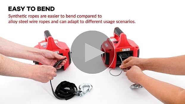 【BW7779】BrightWin Amazon.com: Lonsge Portable Drill Winch of 1000 LB, Red