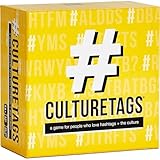 Culture Tags-Card Game for People Who Love Hashtags + Culture, Party Game Set, Gift for Family Fun or Virtual Play, Ages 13+ Years, CB Games