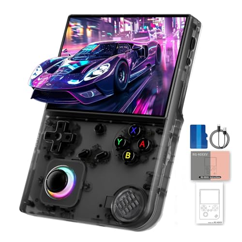 RG40XX V Retro Game Console Portable 64GB Memory 4.0" IPS Display Retro Linux OS Gaming System with 3200mAh Battery Black RG40XX V Retro Game Console Portable 64GB Memory 4.0" IPS Display Retro Linux OS Gaming System with 3200mAh Battery Black