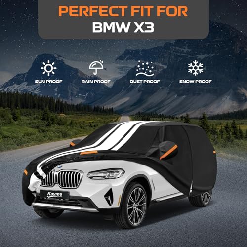 Image of Kayme Heavy Duty Car Cover Custom Fit for BMW X3 /X3 M (2003-2026)
