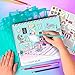 Fashion Angels Interior Design Sketch Portfolio 11510 Sketch Book for Beginners, Sketch Pad with Stencils and Stickers For Kids 6 and Up