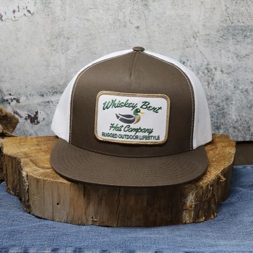 Image of WHISKEY BENT HAT CO. Green Head Adjustable Snapback Outdoor Lifestyle Duck Hat