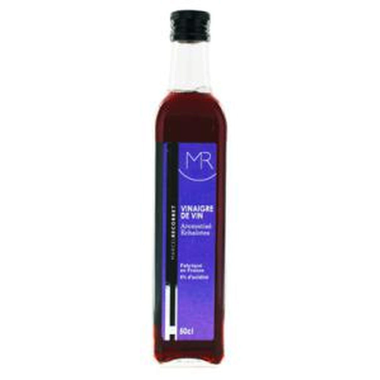Vinaigre de vin rouge échalote - Marcel Recorbet - bouteille 500ml