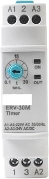 ERV-XXM Off Delay Time Relay Electronic Adjustable(ERV-03M 0.1-3sec.)