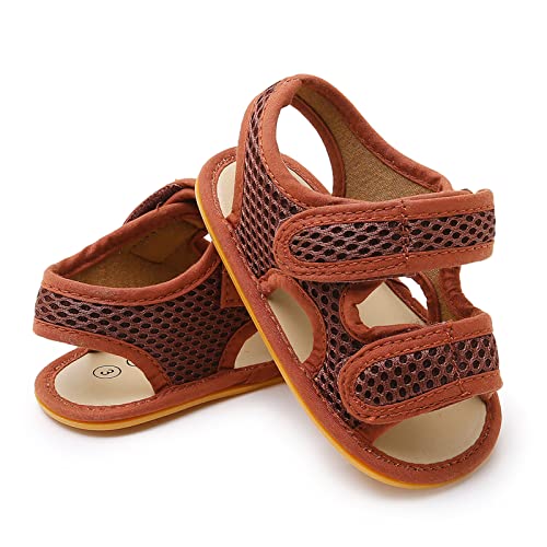 Image of RVROVIC Baby Boys Girls Sandals Premium Soft Anti-Slip Rubber Sole Infant Summer Outdoor Shoes Toddler First Walkers
