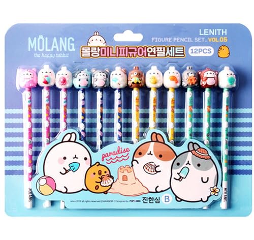 Set de Lápices Molang con Figura Miniatura 12 pzas miniatura 1
