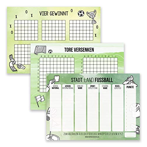 Papierdrachen 3 Play Blocks for Children and Adults: City Country River, Ships Sink, Four Win, for Train and Car Ride