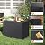 Mars Villa 45 Gallon Deck Box, Resin Outside Storage Box Waterproof for Patio Furniture Pillows, Pool Supplies, Gardening Tools, Indoor and Outdoor, Weatherproof and UV Resistant, Black