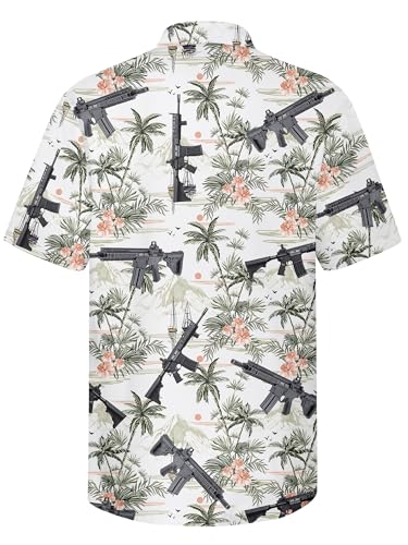HIVICHI Funny Hawaiian Shirt for Men Print Novelty Crazy Graphic Button Down Summer Beach Vacation Party Aloha Shirts4