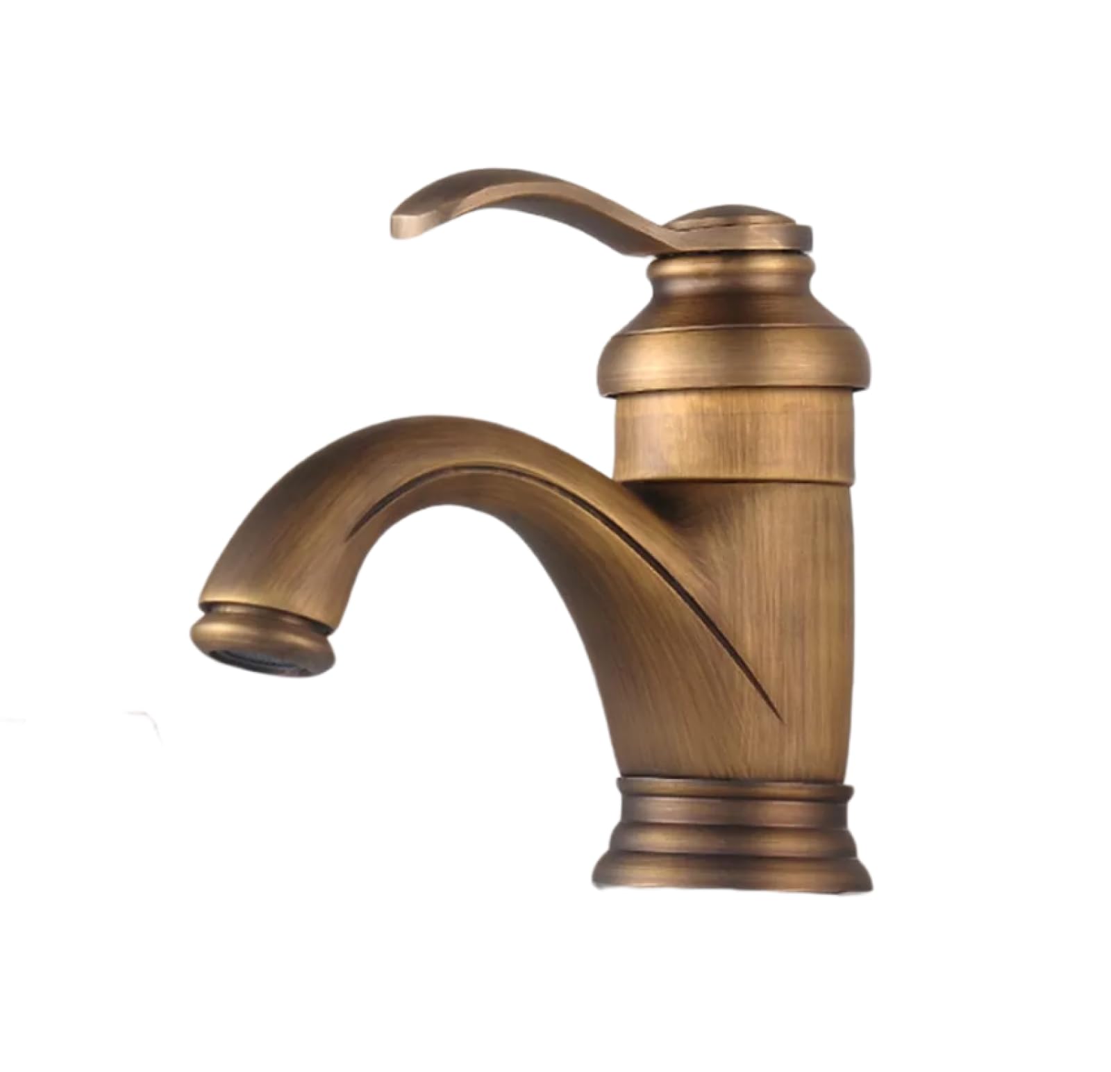Mgnsjgyxn Brown Bathroom Basin Taps Bathroom Full Copper Faucet Household Bathroom Mixing Faucet Antique Bathroom Basin Washbasin Faucet,