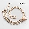 SSyang Metall Kette Trageriemen,120cm,Handtaschenkette mit Schnallen,Handtaschenkette aus Metall und Leder,Crossbody-Taschenkette aus Metall,Für Umhängetasche,Umhängetasche,Handtasche(Gold) #1