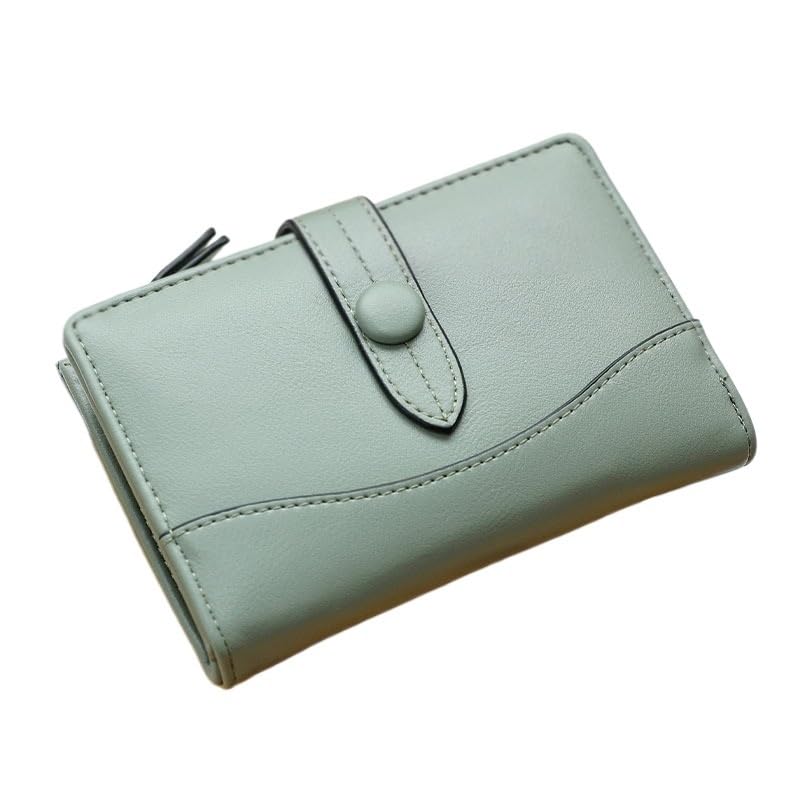 Short Japanese Money Clip Atmospheric Large Capacity Women's Purse Versatile(Gray)3