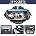 LOVEVOOK Laptop Backpack for Women,15.6 Inch Professional Womens Travel Backpack Purse Computer Laptop Bag Nurse Teacher Backpack,Waterproof Work Bags Carry on Back Pack with USB Port,Dark Blue Plait