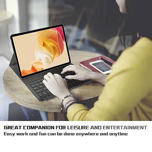 Image of HOM Tri Fold Wireless Bluetooth Keyboard with Detachable Tablet Case Cover for Realme Pad 2 Tablet 11.5 inch