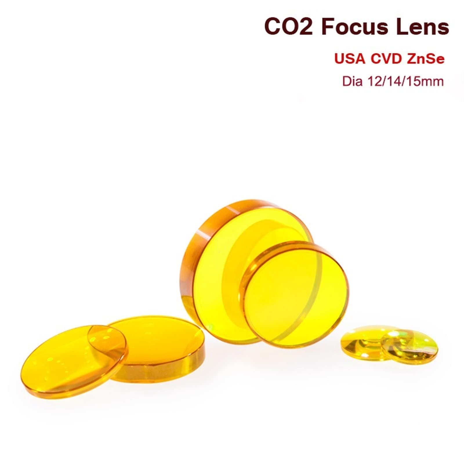 CO2 Laser Lens USA CVD ZnSe Focusing Lens Dia 16mm FL 50.8mm Colored Lenses LEDs Optometry Equipment Led Crystal Ball