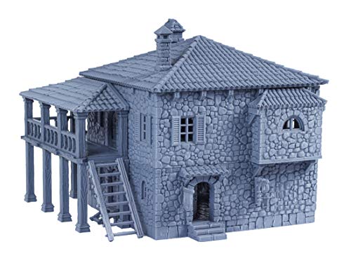 Port Tavern DND Terrain 28mm for Dungeons and Dragons, D&D, Pathfinder, RPG, Miniatures, Age of Sigmar, Tabletop, D and D, Dungeons and Dragons Gifts