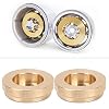 19. Inch CNC Machining Brass Internal Counterweight for 4 RC Car Wheel Hub, Brass Wheel Weight, Performance Wheel Hub Counterweight with 12mm Hex Compatibility,