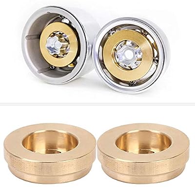 19. Inch CNC Machining Brass Internal Counterweight for 4 RC Car Wheel Hub, Brass Wheel Weight, Performance Wheel Hub Counterweight with 12mm Hex Compatibility,