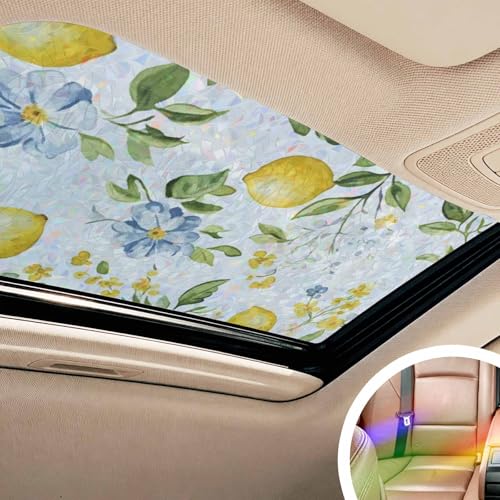 Lámina Vinilo Decorativo para Ventanas Amarillo Limón 17.7x78.7in miniatura 5