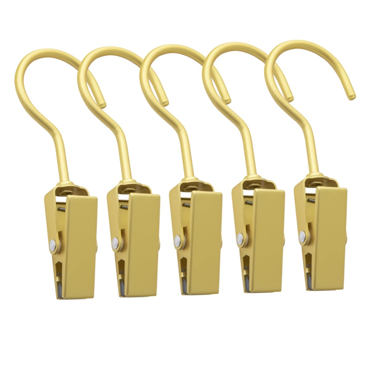 Cabilock 5pcs Multifunctional Clothes Hanger Clips Laundry Hooks for Pants Skirts Towels Space Saving Storage for Home Travel