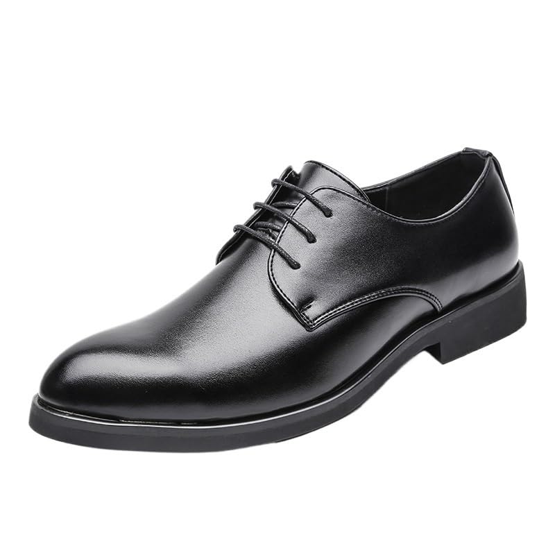 Oxford Shoes for Men New Men's Breathable Leather Shoes, Soft Black Leather Casual & Business Dress Shoes, Comfortable Spring & Autumn Shoes for Men, Formal & Casual Soft Bottom Oxfords