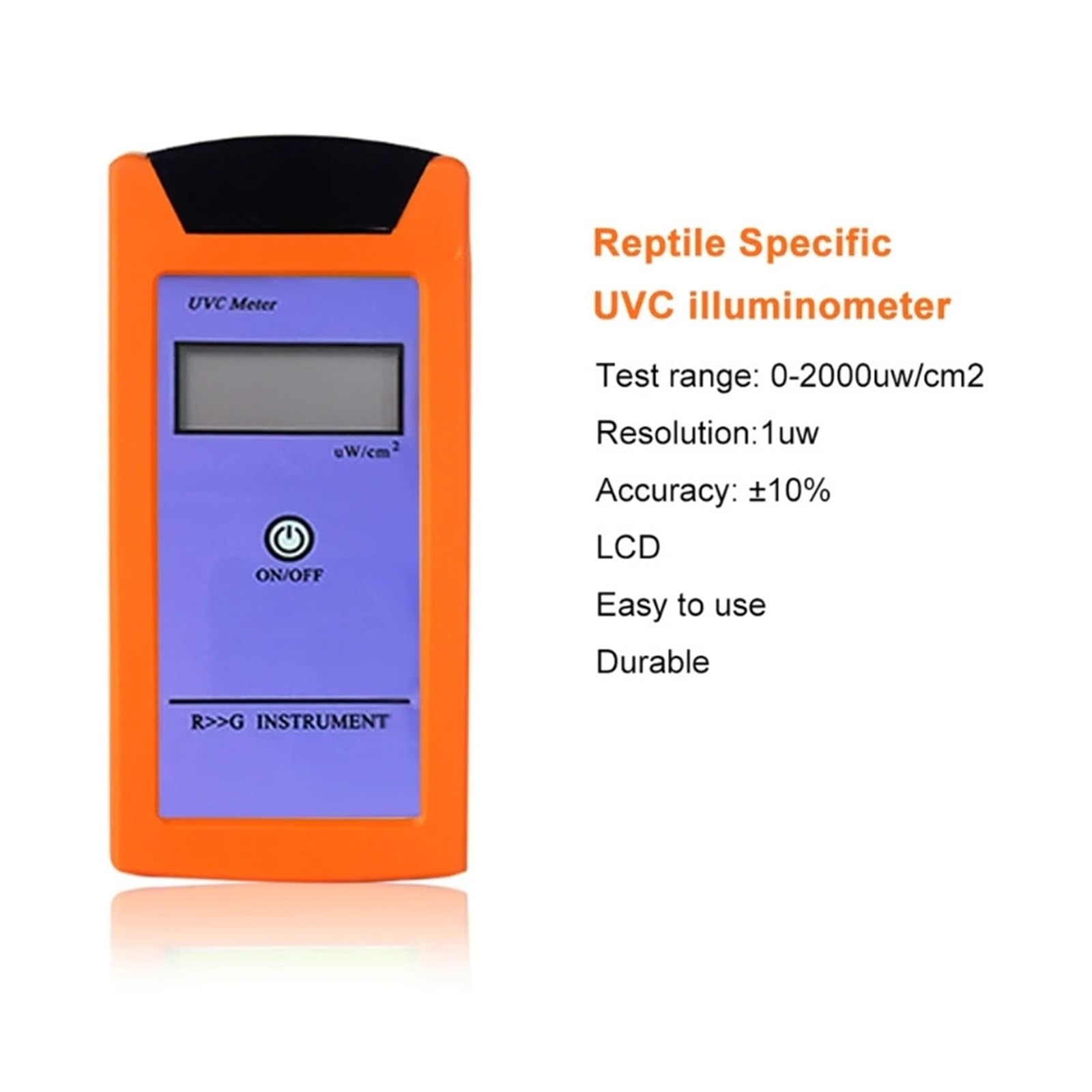 Espectrofotómetros Medidor de luz digital RGM, medición de radiación UV de espectro 220-280 NM Medición de iluminación UV alta