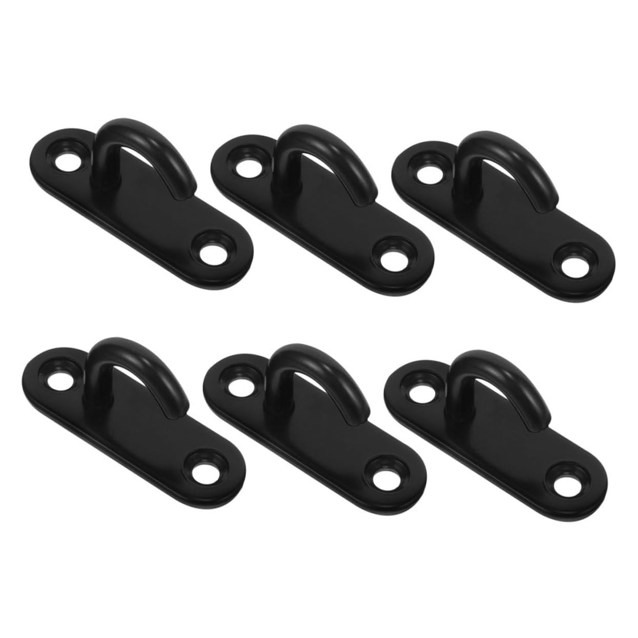 PartyKindom 6pcs Heavy Duty Ceiling Hooks Wall Mount Pad Eye Plate Hooks Steel for Hanging