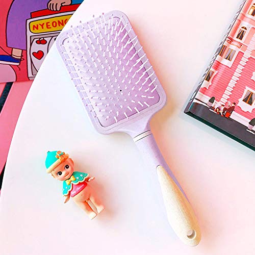 Peigne anti-statique grand modèle violet pour massage du cuir chevelu