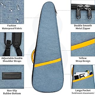 Triangle E Housse pour guitare, bleu, SAC DE GUITAR-3 - Les Beatles, Paul McCartney, John Lennon, RIngo Starr, George Harrison Triangle E Housse pour guitare, bleu, SAC DE GUITAR-3 – Image 3